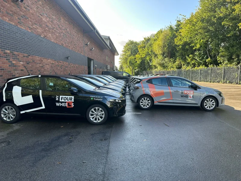My Four Wheels black and grey fleet