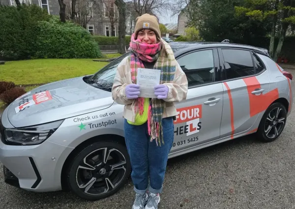 Learner driver who passed with My Four Wheels